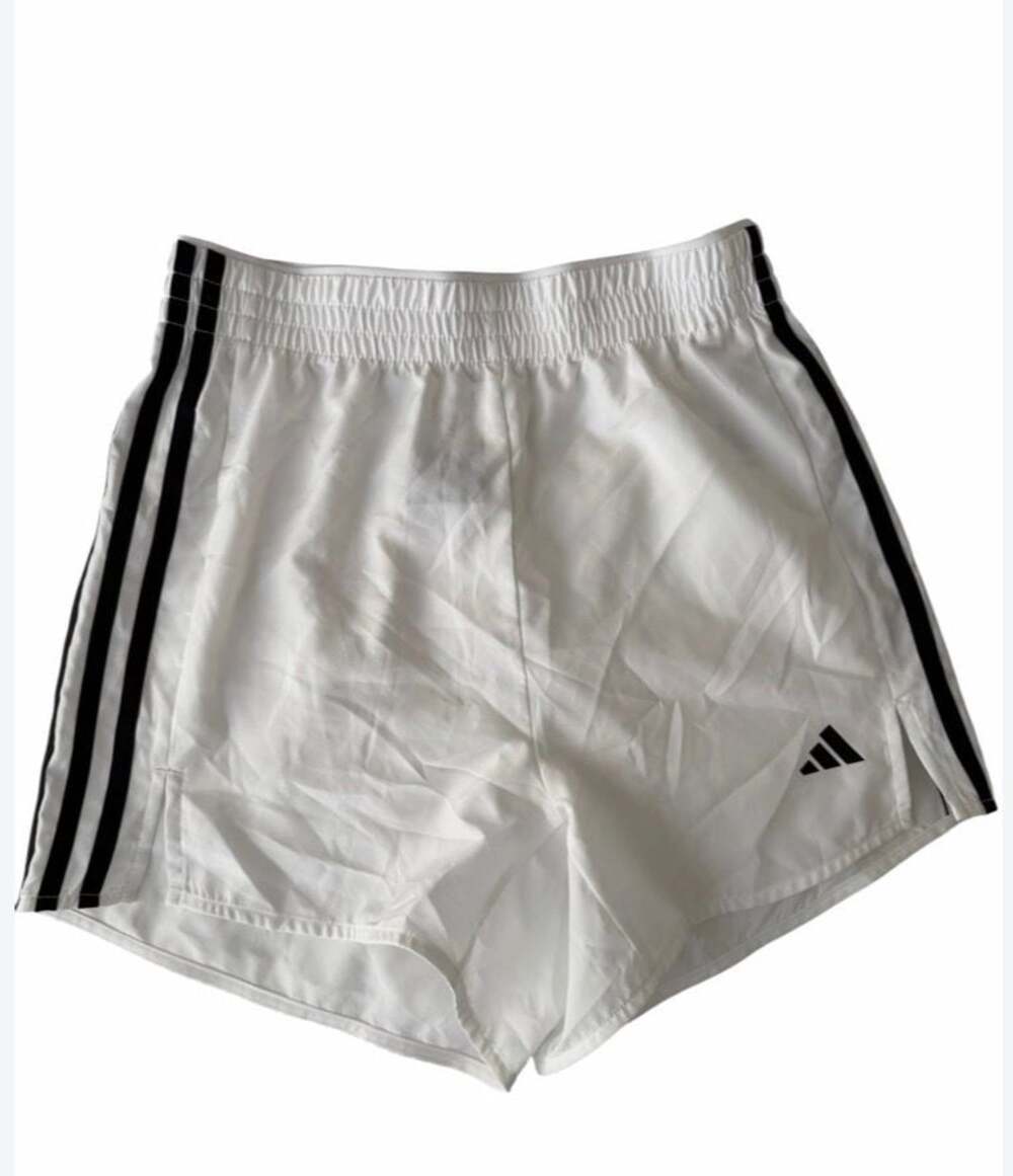 Adidas Pacer Workout Woven 3-Stripes High-Rise Shorts‎